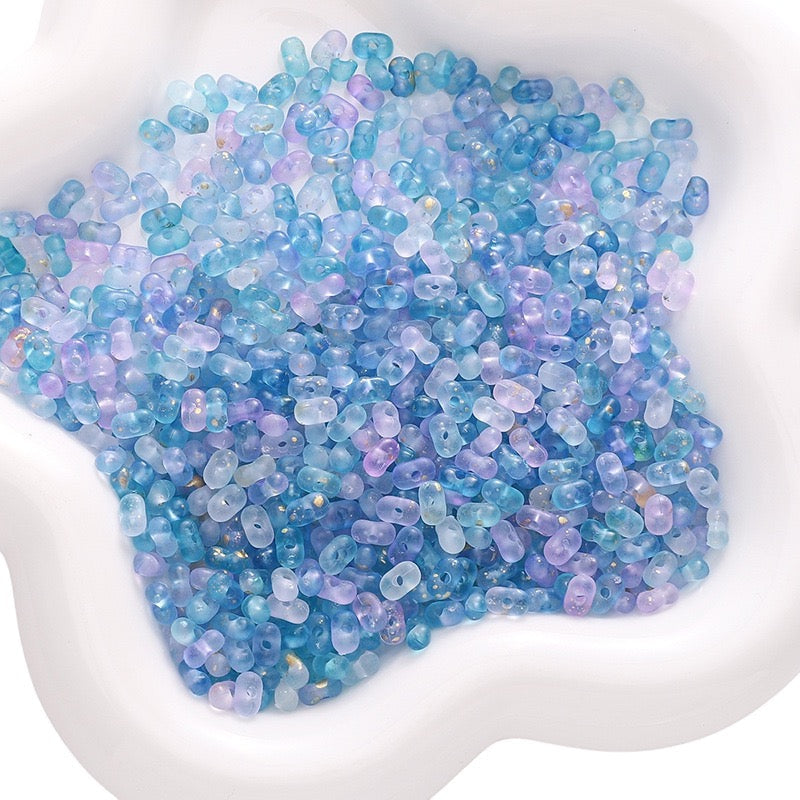 B-12-Color Peanut-Shaped Beads