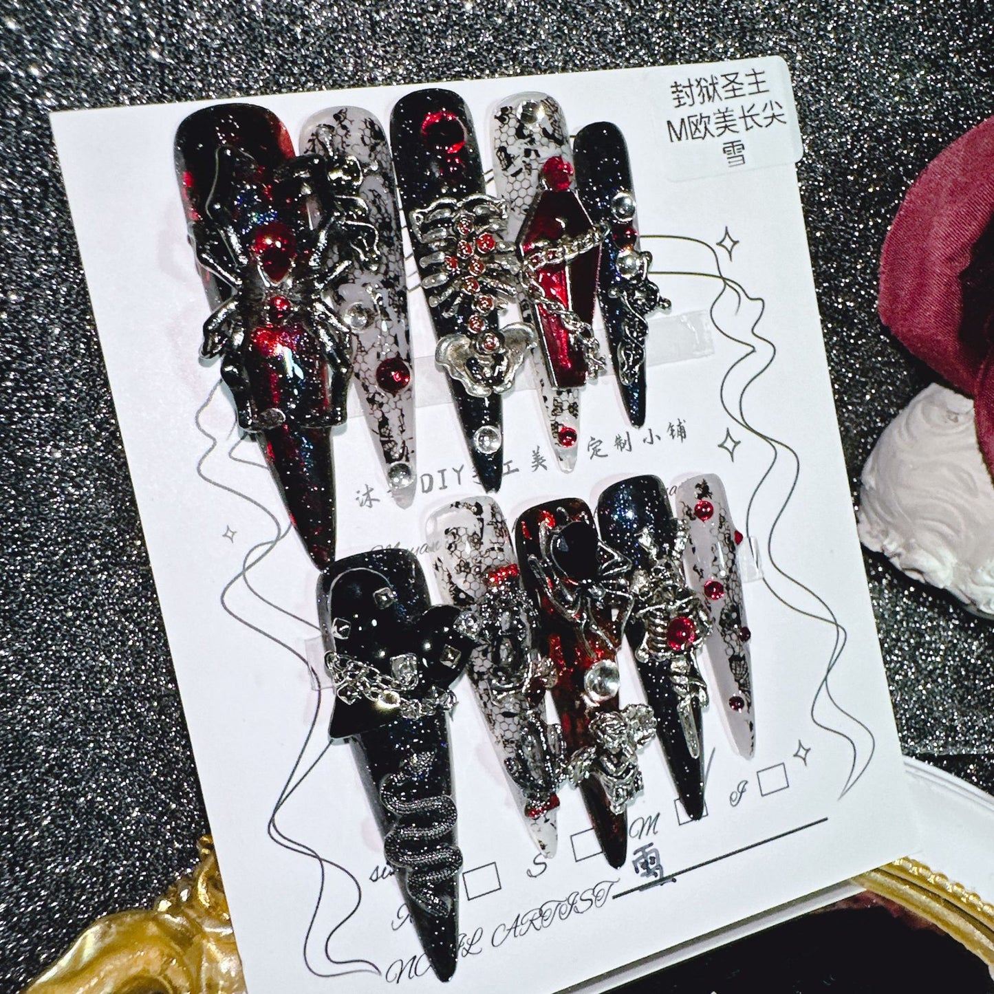 Hand-made heavy industry Luxury wearing nail