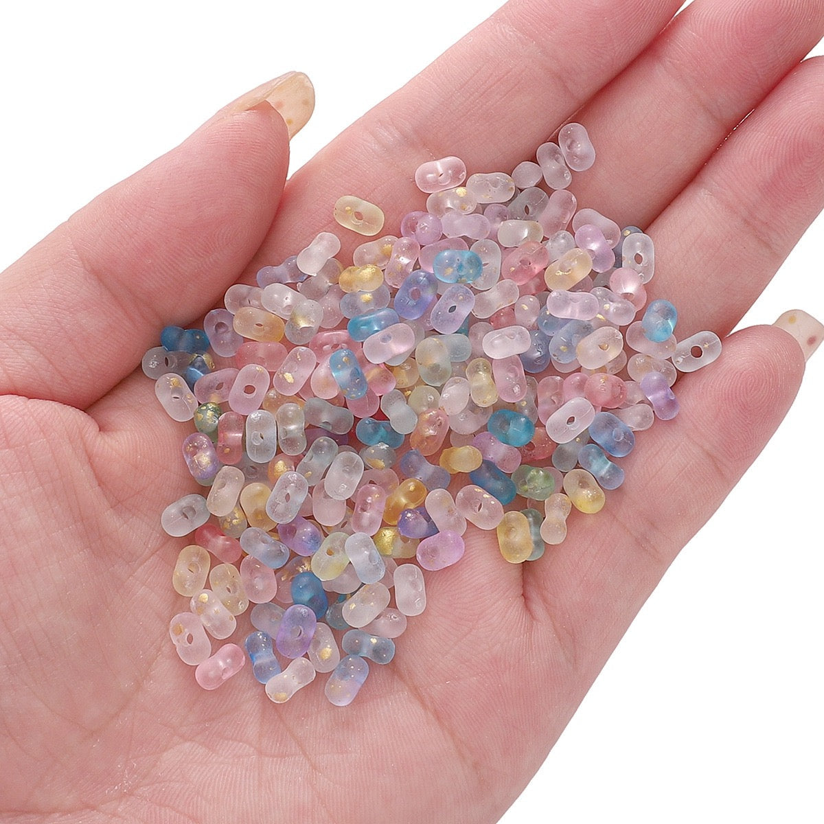 B-12-Color Peanut-Shaped Beads