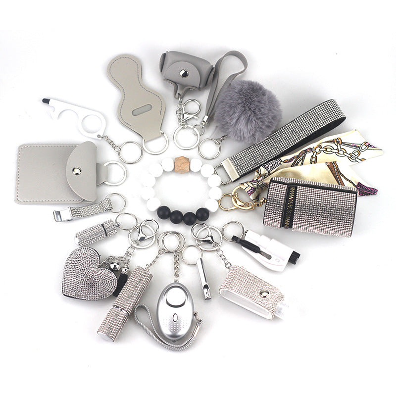 B-16pcs keychain sets for women and girls