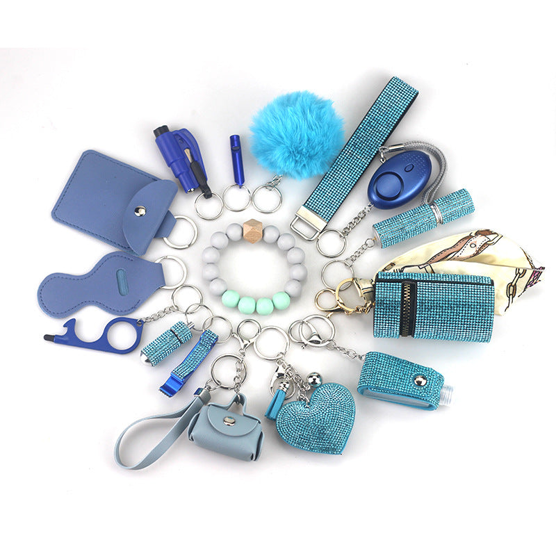 B-16pcs keychain sets for women and girls