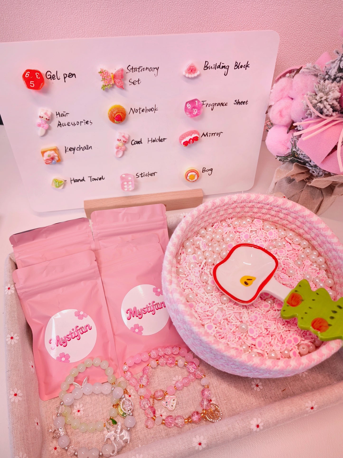 A-New Mystery Pearl Spoon Bracelet Scoop – 1–2 Surprise Handmade Bracelets & Kawaii Gifts | Mystifun Lucky Scoop Game Gift