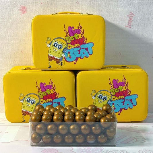 A-Mystery SpongeB.ob Lucky Scoop – Kawaii Makeup Case & Cute Collectible Items | 19+ Surprise Gifts