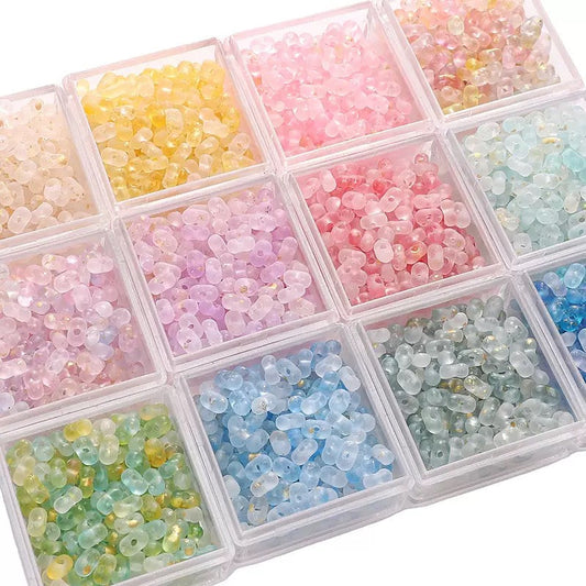 B-12-Color Peanut-Shaped Beads