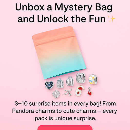 A-DIY Charm Blind Bags – Compatible with Pandora Bracelets / Beaded Pen / Chain DIY