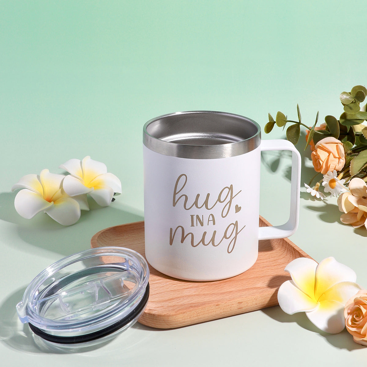 Sage Green & Chamomile Self Care Gift Box for Women – Cozy Blanket Gift Set