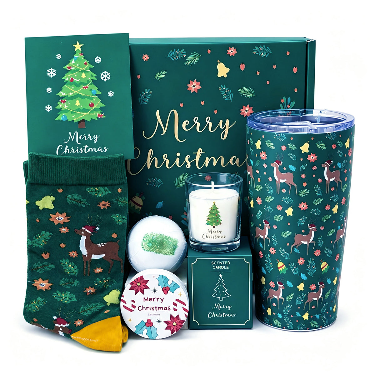 Evergreen Christmas Cozy Gift Box