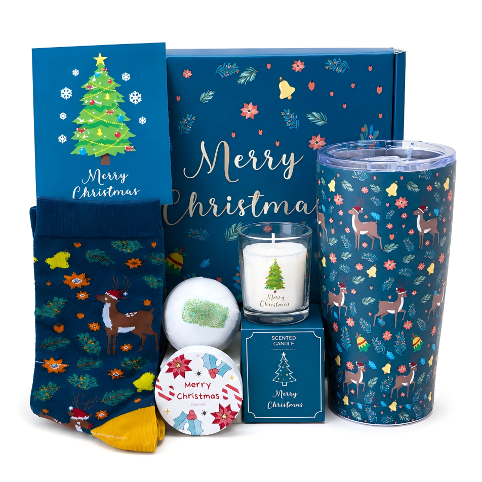 Evergreen Christmas Cozy Gift Box