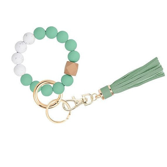 Wristlet Silicone Beaded Bangle Chains