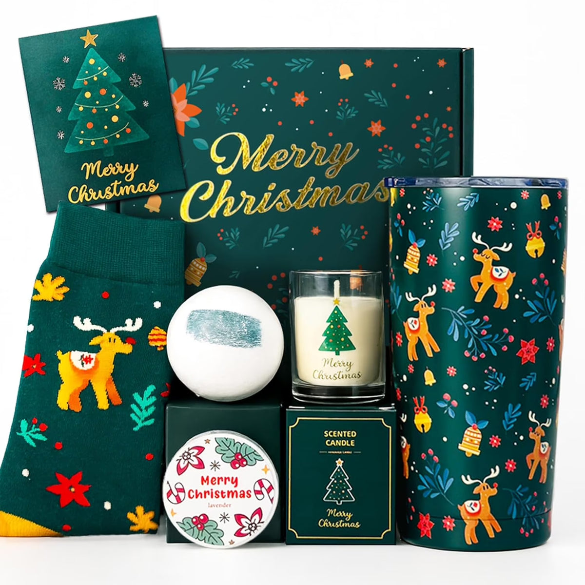 Evergreen Christmas Cozy Gift Box