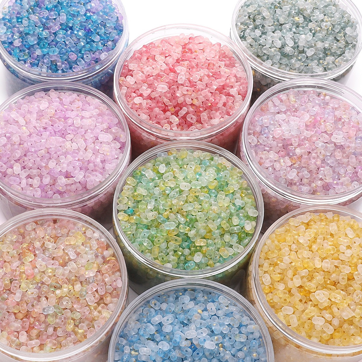 B-12-Color Peanut-Shaped Beads