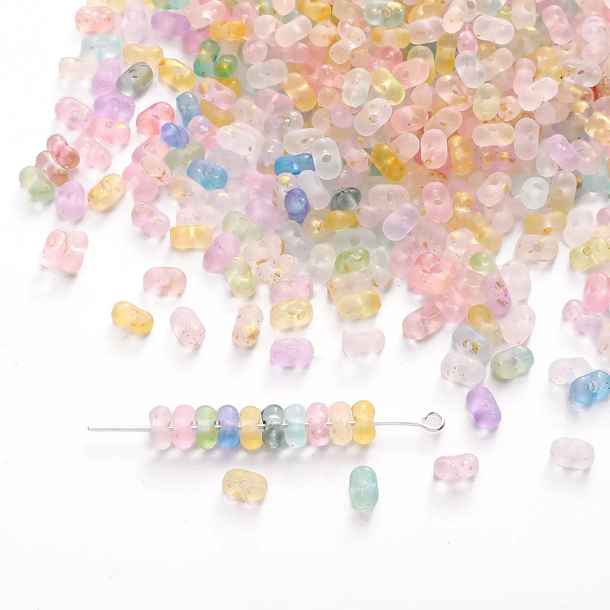 B-12-Color Peanut-Shaped Beads