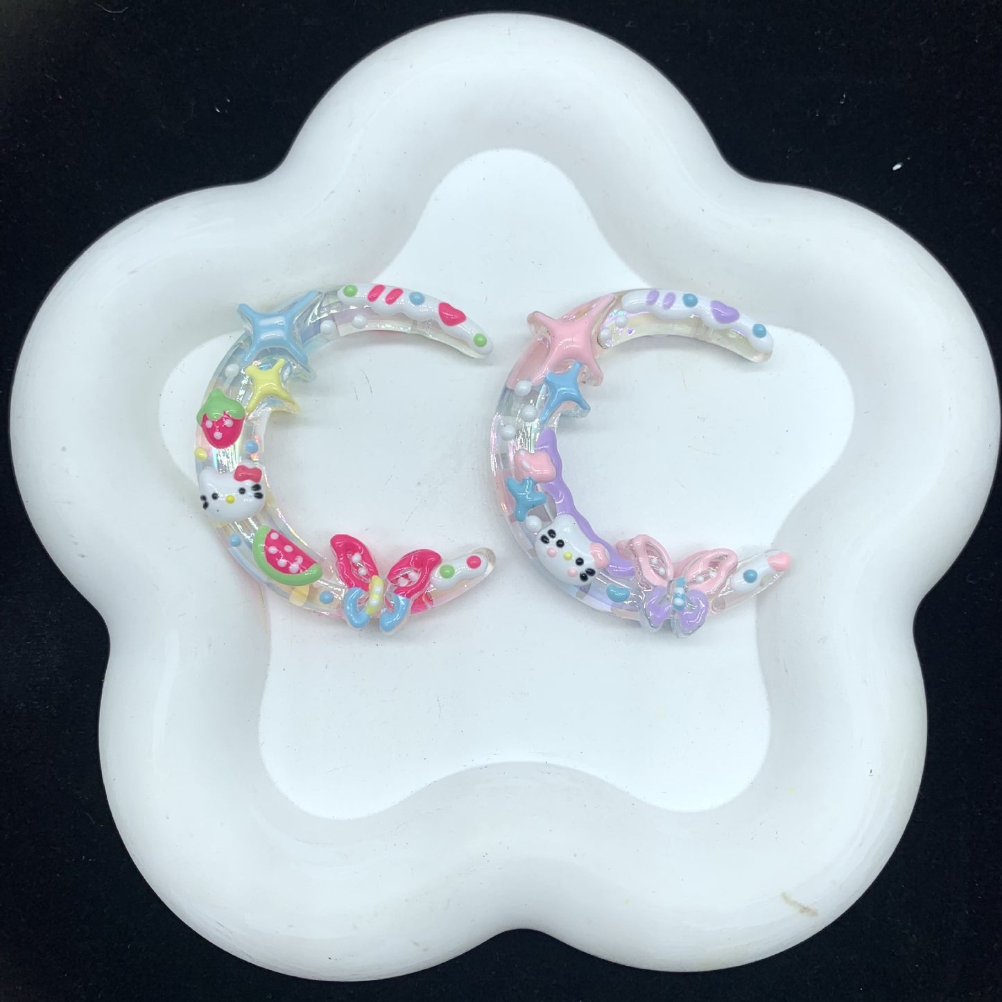 HK Macaron Color Mixed Hand-Painted Beads Scoop