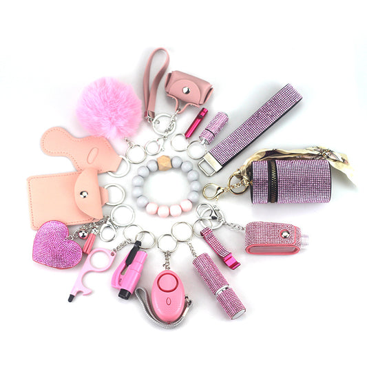 B-16pcs keychain sets for women and girls
