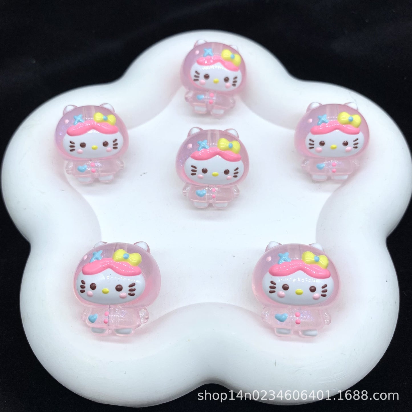 HK Macaron Color Mixed Hand-Painted Beads Scoop