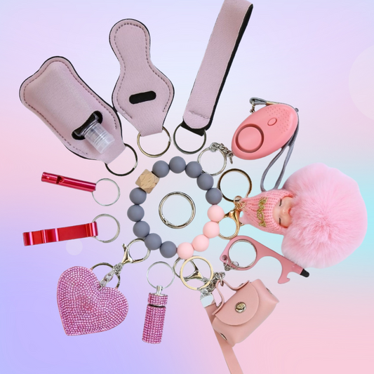 B-14pcs keychain sets for Women